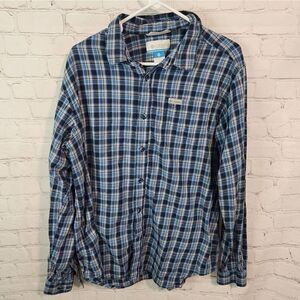 Men's Columbia longsleeve button-down shirt, size Large